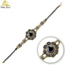 Gümüş Otantik Taşlı Biezik /Bileklik